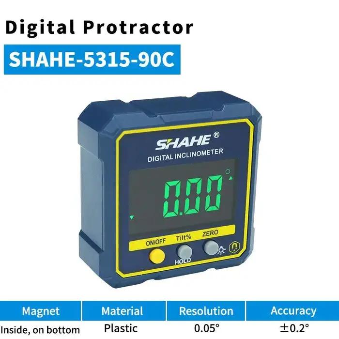 Rapporteur d'angle 360 degrés SHANHR avec aimants pour mesures précises et portables pour architectes et bricoleurs