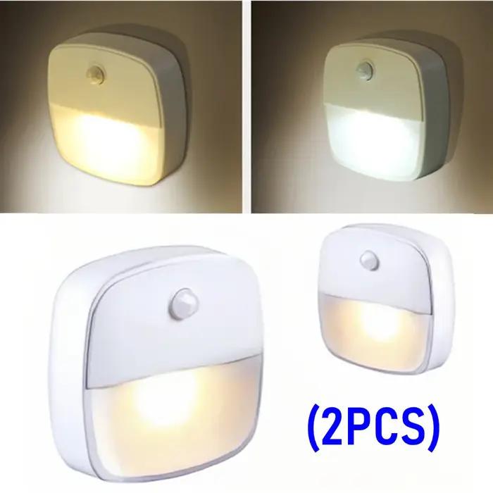 LDHLM capteur de mouvement lumière LED veilleuses AAA alimenté par batterie chambre mur escalier pla