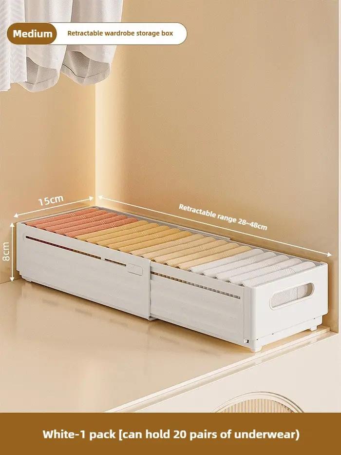 Boîte de rangement ajustable pour vêtements, organisateur de placard, organiseur de vêtements par catégories, bac de rangement pour armoire de cuisine, organisateur domestique