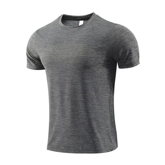 T-shirt de sport multicolore à manches courtes pour homme, maillot de gym, chemise de fitness, t-shi