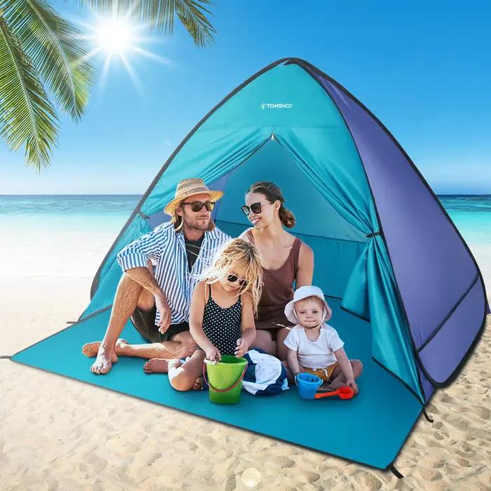 TOMSBathroom-Tente de camping en plein air O Pop Up, tente de plage, ombre de plage extérieure légèr
