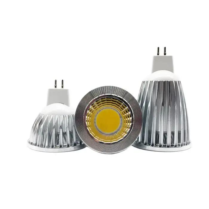 1 pièces mr16 AC/DC 12 v Super lumineux MR16 COB 3 W 5 W 7 W LED ampoule lampe MR16 12 V, blanc chau