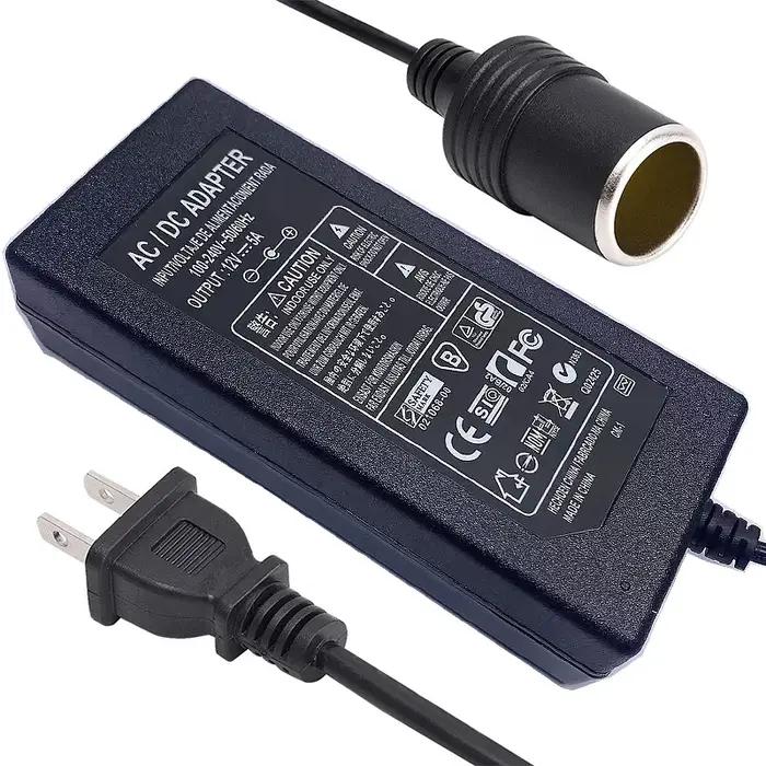 Adaptateur d'alimentation pour voiture, convertisseur AC à DC, 110V/ 240V à 12V, 15A, 180W, prise UE