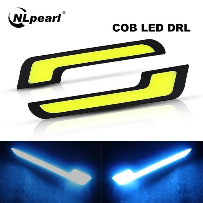 NLpearl 1 paire 12V COB DRL LED feux de jour pour voiture tout-terrain SUV Auto LED conduite externe