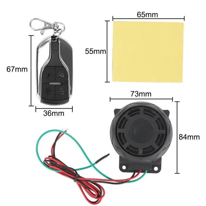 Système d'alarme de sécurité télécommandé protection contre le vol pour moto scooter vélo brake rotor locks sécurité voyages occasions spéciales