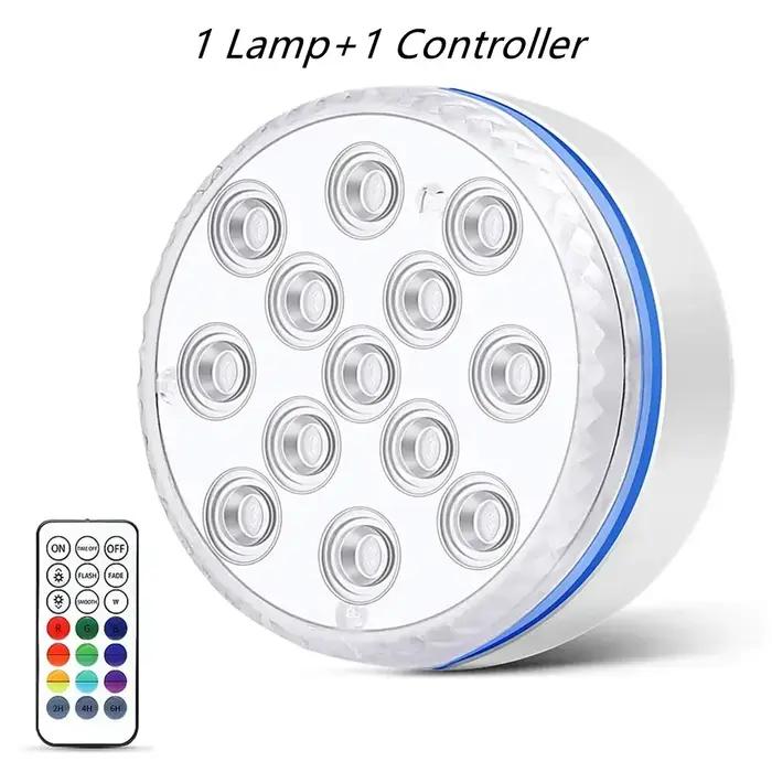 Lumière sous-marine Submersible 13LED mis à jour avec télécommande
