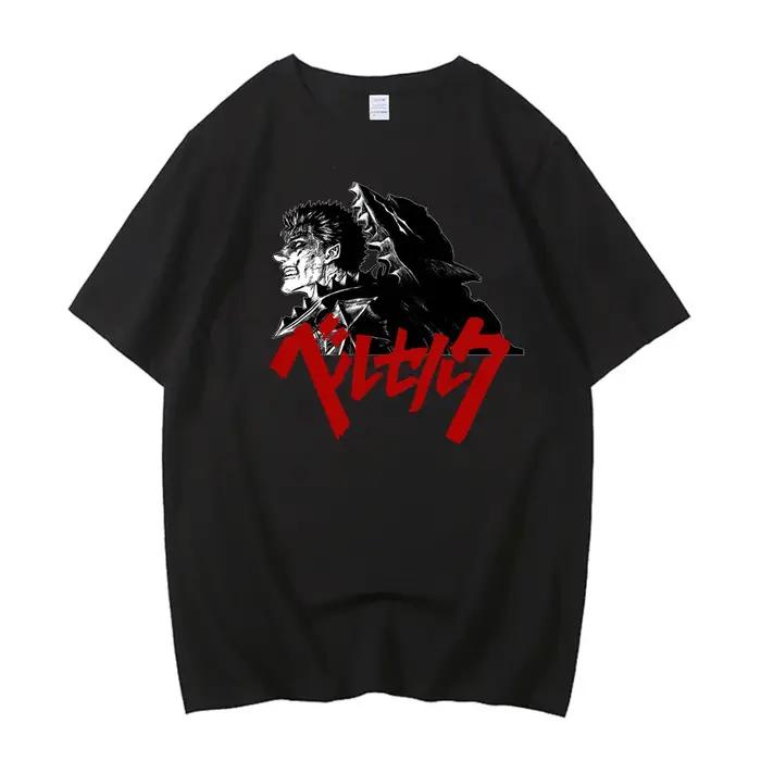 Berserk T-shirt bande Guts Berserker armure horreur Anime coton haute qualité à manches courtes T-shirt hommes