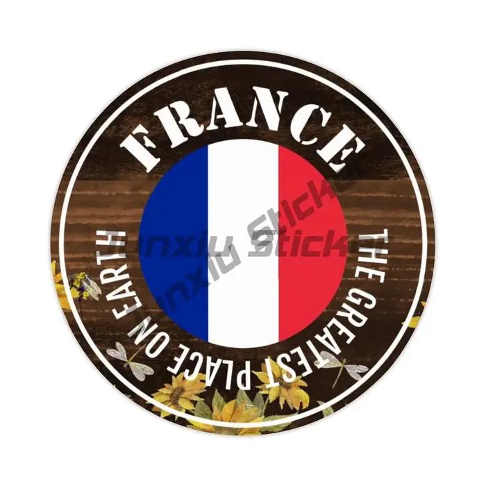 Autocollants de chiffres de drapeau de France