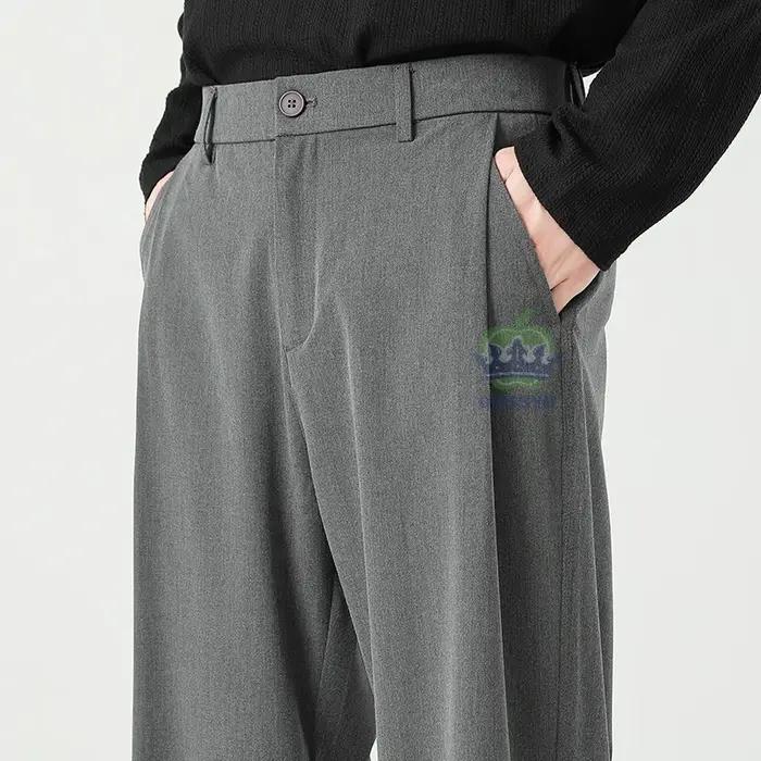 OUSSYU marque de luxe qualité Baggy pantalons décontractés hommes d'affaires taille élastique coréen