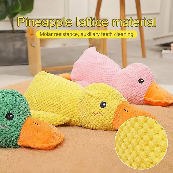 Jouet en peluche de canard pour chiens divertissant et nettoyant les dents pour chiots et grands chiens occasions spéciales