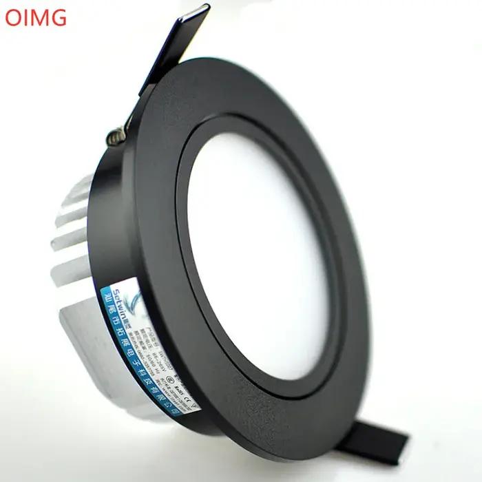 Dimmable LED COB projecteur plafonnier AC85-265V 5W 7W 9W 12W 15W 18W 20W aluminium encastré Downlig