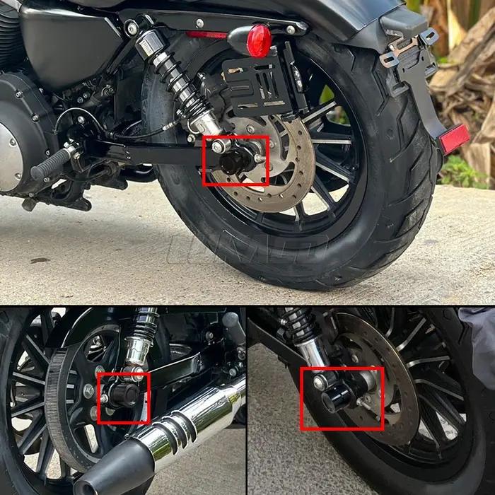 Kit de couvercles d'1948 d'appellation avant et arrière de moto, capuchons pour Harley Sportster, 88