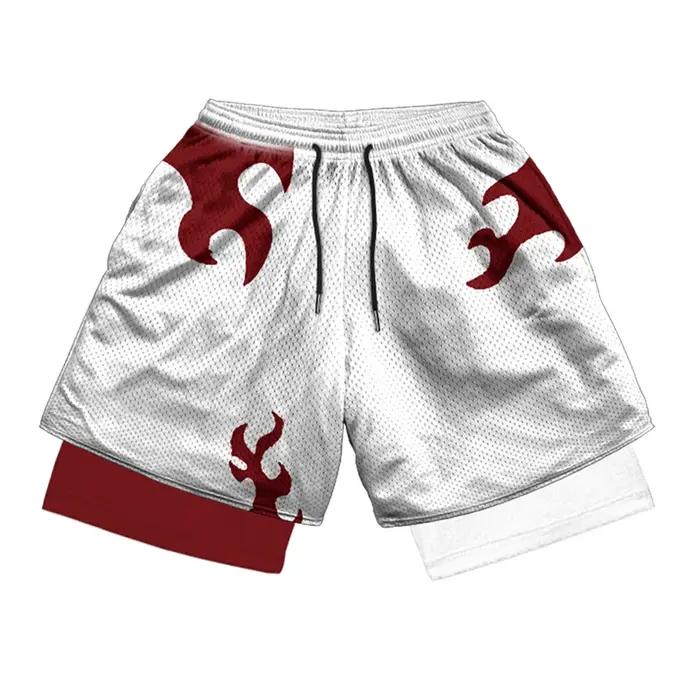 Short de sport athlétique 2 en 1 pour hommes