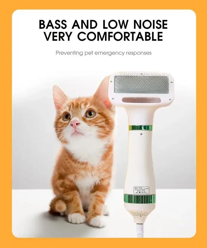Sèche-cheveux 2-en-1 pour animaux de compagnie : Souffleur portable pour chien
