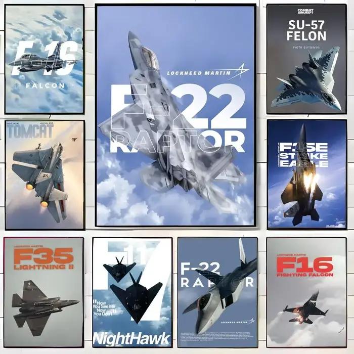 Affiche murale de la série Cool and handsome Fighter Jet, impression artistique, affiche décorative, décoration murale, décoration de la maison, cadeau, sans cadre