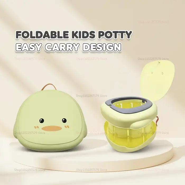 Pot de toilette portable pour bébé, pot d'apprentissage pliable, pot de voyage extérieur, siège enfa
