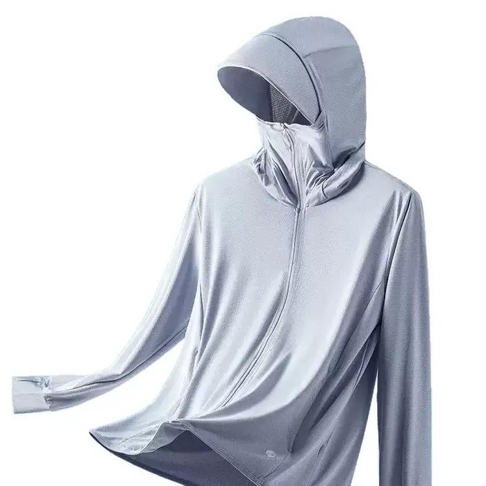 Veste à capuche pour homme en fibre de polyester
