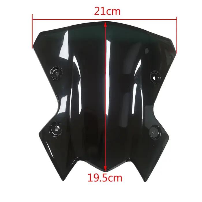 Protecteurs de pare-brise de moto en fibre de carbone, aspect noir, accessoires pour Kawasaki Z900,