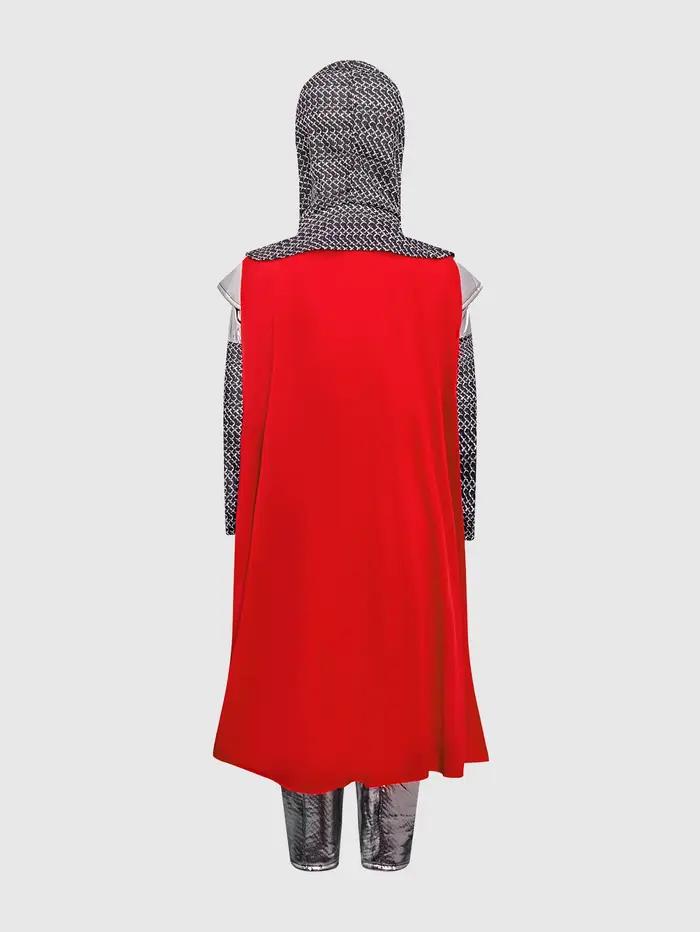 Costume de Chevalier Templier Médiéval pour Enfants, Tenue de Guerrier Croisé d'Halloween pour Garço