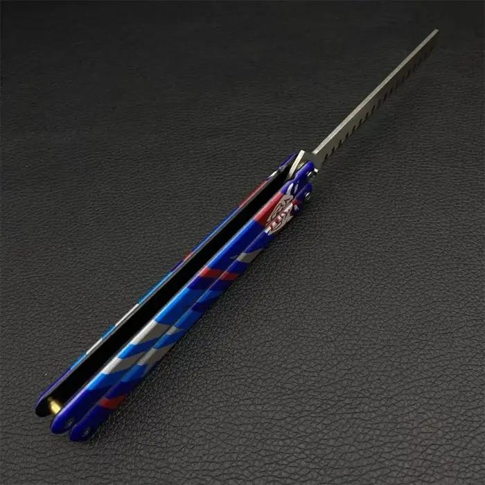 Epée Valorant Yoru en alliage d'aluminium 23cm pour collection et décoration, idéale pour les fans de Valorant et amoureux des arts martiaux