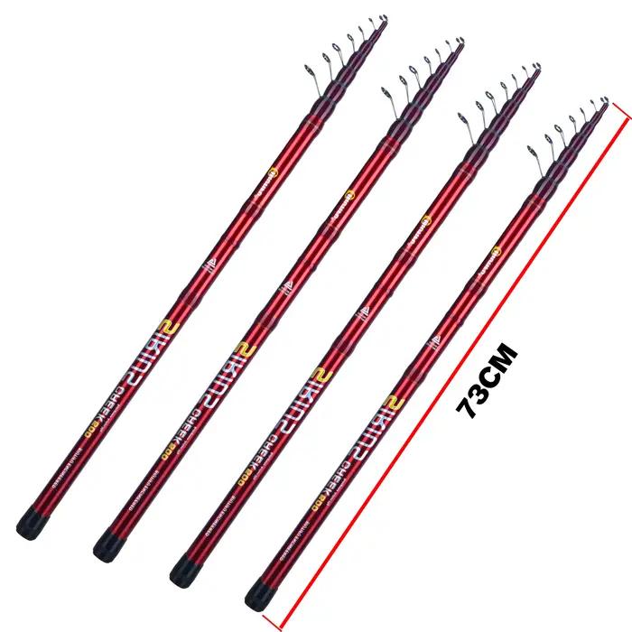Canne pêche bolognaise télescopique carbone T800 4.0-6.5m ultra légère 30g flotteur voyage truite spinning