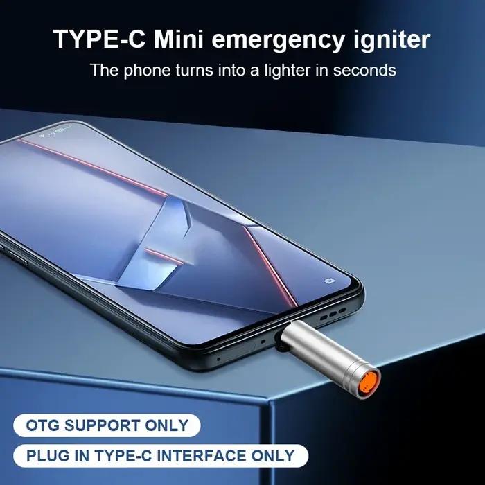1/3/5/10 pièces le nouveau Mini allume-cigare à interrupteur TYPE-C peut être porté sur les avions sans piles intégrées
