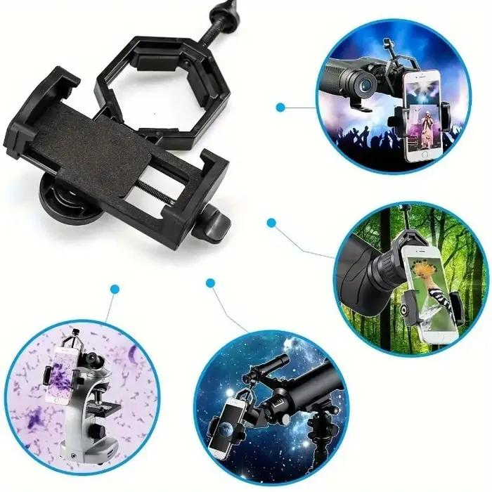 Support téléphone universel Eisgroub pour télescope observation précise distance accessoire outdoor durable