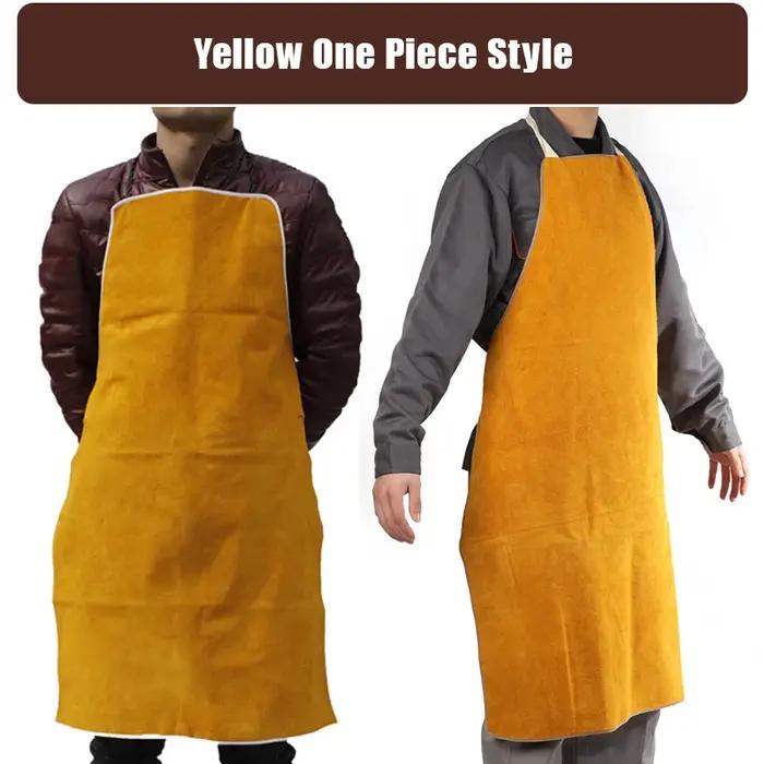 Tablier de soudage professionnel en cuir de vachette