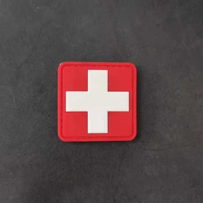 Badge moral de secours de la Croix-Rouge en PVC