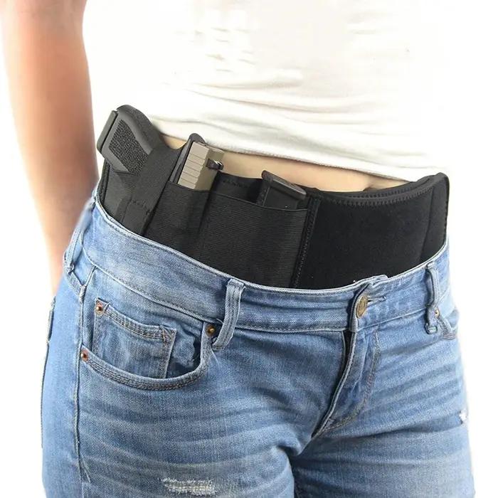 Étui tactique pour pistolet ventral avec sac de téléphone caché pour chasseurs et défense personnelle occaions extérieures