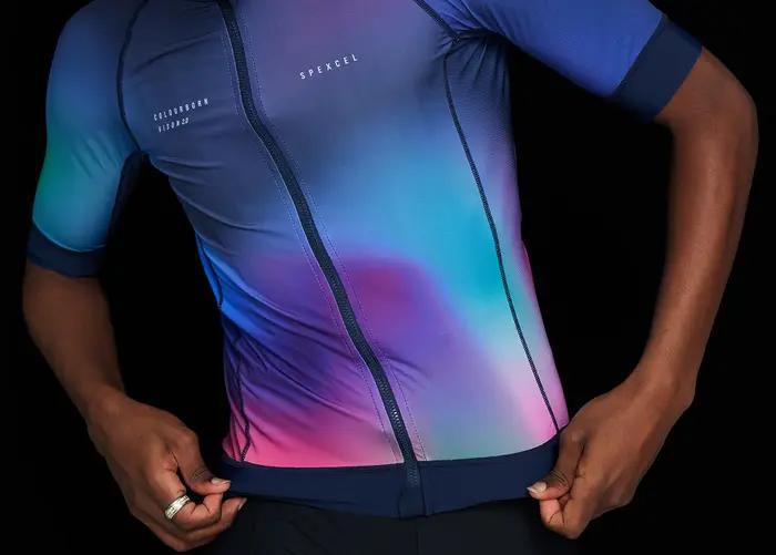 SPEXCEL – maillot de cyclisme en tissu léger pour homme et femme, tenue de course, coupe colour burn