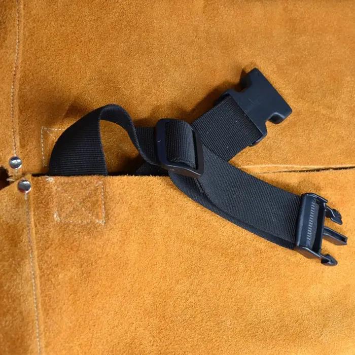 Tablier de soudeur en peau de vache vêtement de travail tablier de soudage en cuir pour protection maximale sans manches occassions spéciales