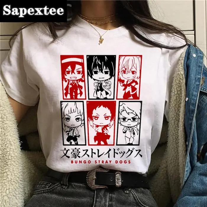 Bungou chiens errants t-shirt vêtements femme couple