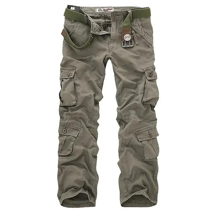 Pantalon cargo 2025 qualité supérieure pour homme - Coupe loose multi-poches coton tailles 28-40 jogger camouflage