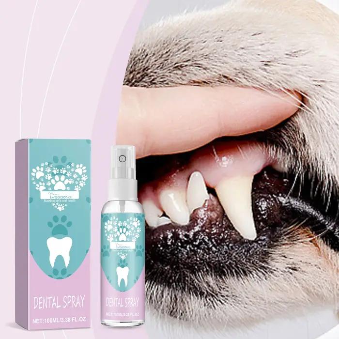 Spray pour dents d'animaux recommandés par les vétérinaires – Dissolves du tartre et prévient le calcul