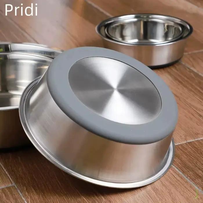 Bol pour chien en acier inoxydable anti-renversement, pour chien de taille moyenne et grande, bol à eau pour chien, bol pour chat de grande taille, accessoires pour animaux de compagnie