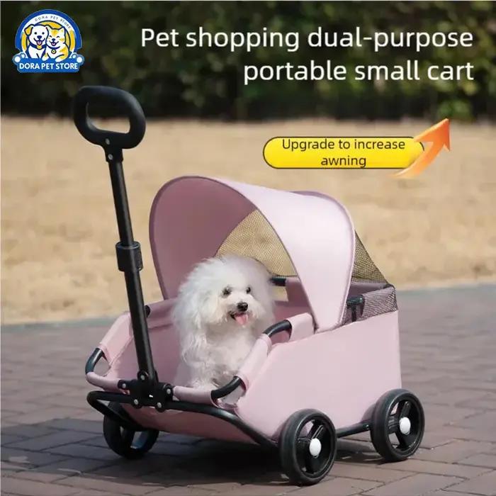 Petite poussette pour animaux de compagnie pour chiens