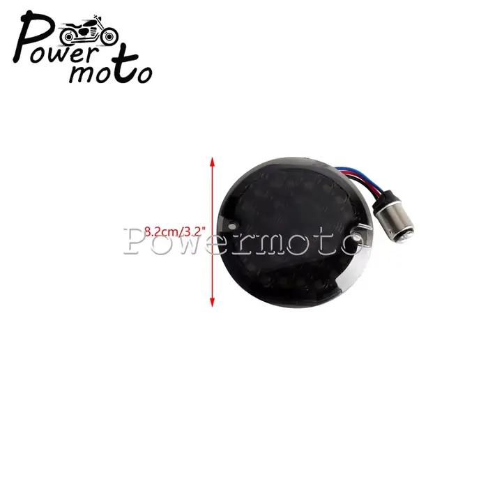 Clignotants LED avant et arrière de 3 1/4 pouces, indicateur pour Harley Heritage Softail Electra Gl
