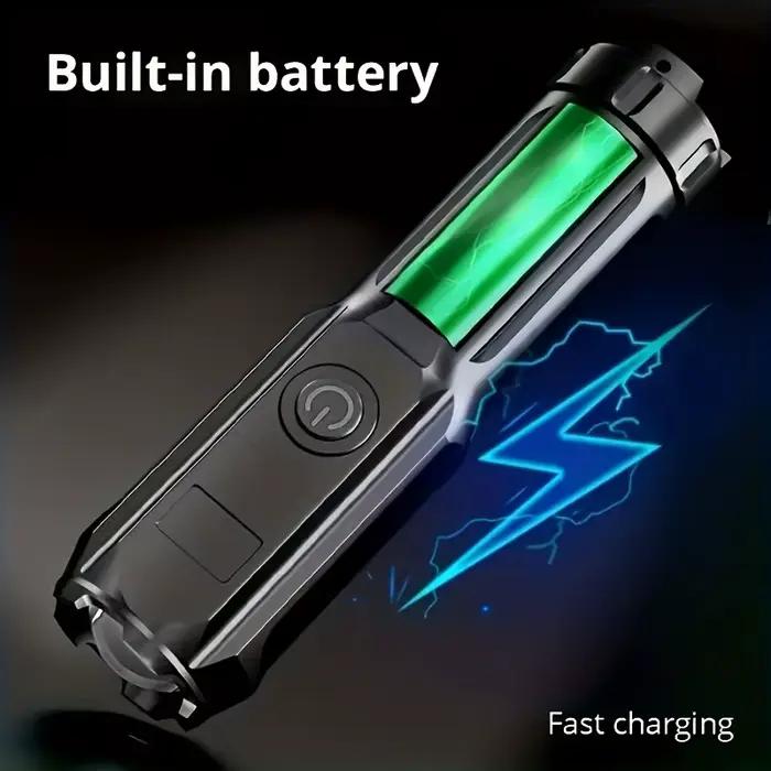 Lampe de poche UV Portable UV395NM, torche ABS Zoomable, 3 Modes, lampes de poche ultraviolettes pou