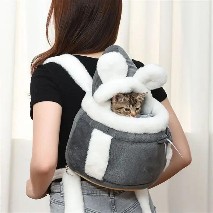 Sac à dos de transport pour chiot Chihuahua douillet et coupe-vent idéal pour petits chiens et chats pour les saisons froide automne hiver