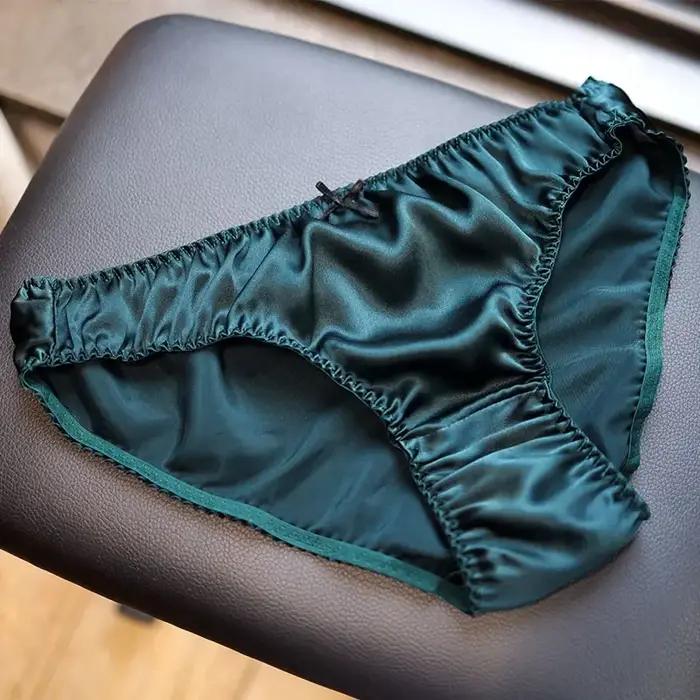Sous-vêtements en soie de mûrier TONKINS confortables et antibactériens pour femmes, pantalon triangle lisse, solides, pour usage quotidien et occasions spéciales