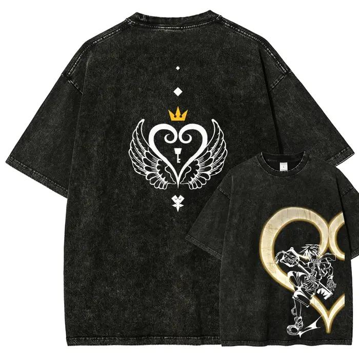 T-shirt délavé Kingdom Hearts