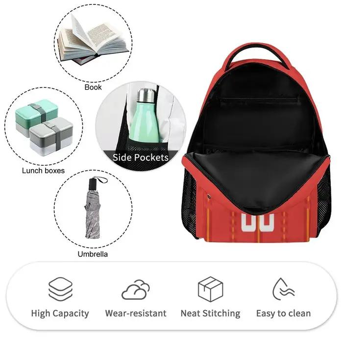 Sac à dos de football personnalisé Espagne, nom et numéro personnalisés, sac d'école pour enfants, sac à dos pour fans de football, cadeau de rentrée scolaire