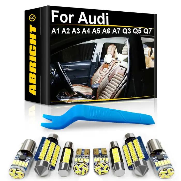 Éclairage intérieur de voiture LED Canbus, pour Audi A3 8P 8V 8L A4 B5 B6 B7 B8 A5 8T A6 C5 C6 C7 A7