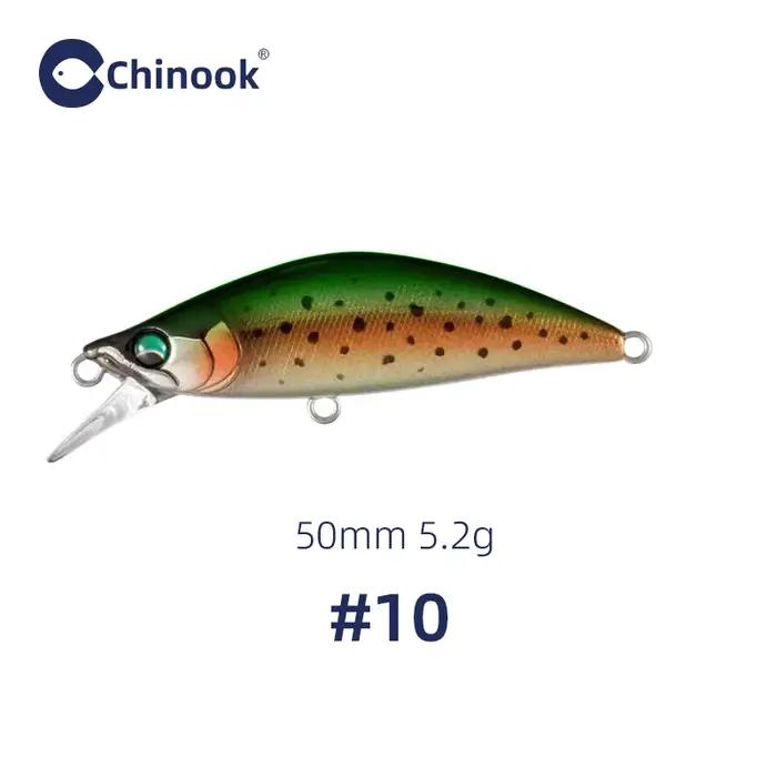 Leurre Chinook sinking minnowbait 50mm 5.2g truite - Leurres nageurs petits pour pêche rapala brochet perche