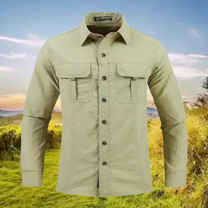 Chemise légère et respirante, chemise tactique multifonctionnelle, chemise de travail d'extérieur à