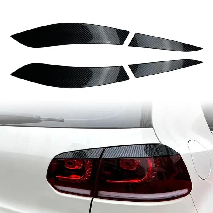 Kit de 4 garnitures décoratives pour feux arrière de voiture, pour VW Golf MK6 2008-2013, pour Volks