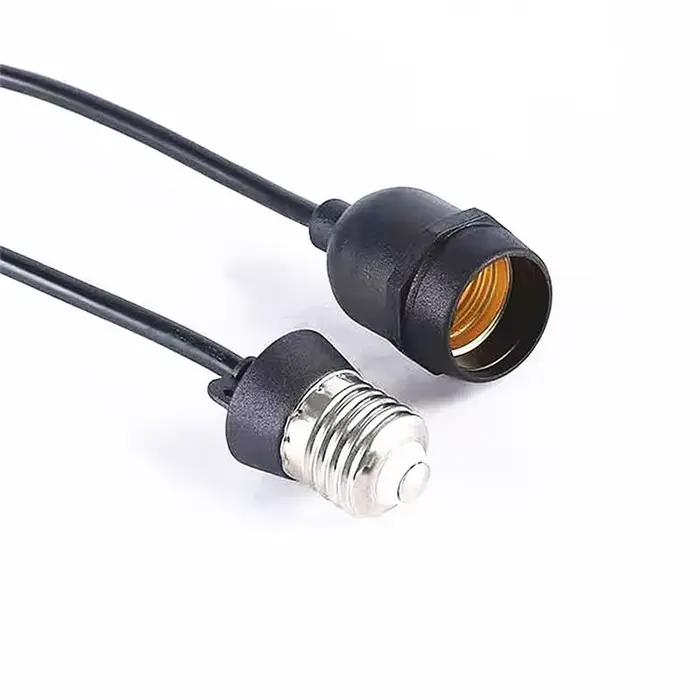 Base de lampe E27 extérieure AC 110-240V avec rallonge, support de lampe étanche E27