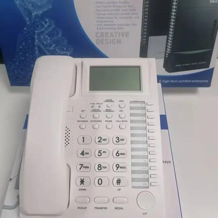 Téléphone professionnel VinTelecom PABX / Téléphone avec identification de l'appelant / Téléphone PBX multifonctionnel avancé - Couleur noire - NEUF