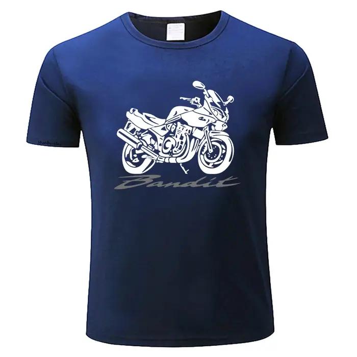 T-shirt en coton Moto Suz Moto Bandit 600 1200 S Design nouveau manches courtes hommes vêtements de